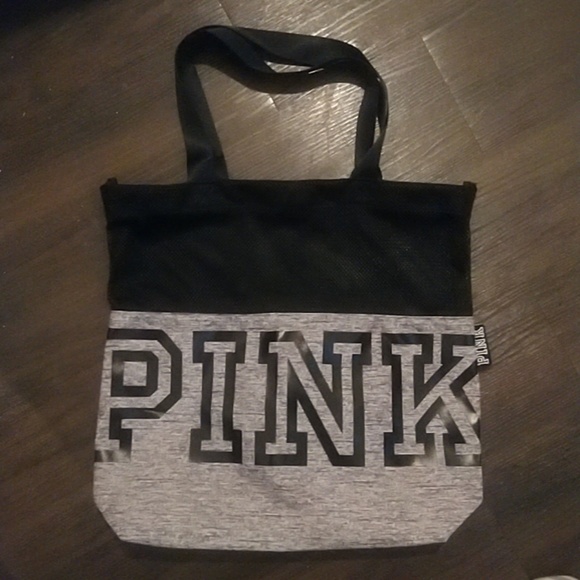 VICTORIA'S SECRET PINK MESH TOTE - Picture 3 of 4